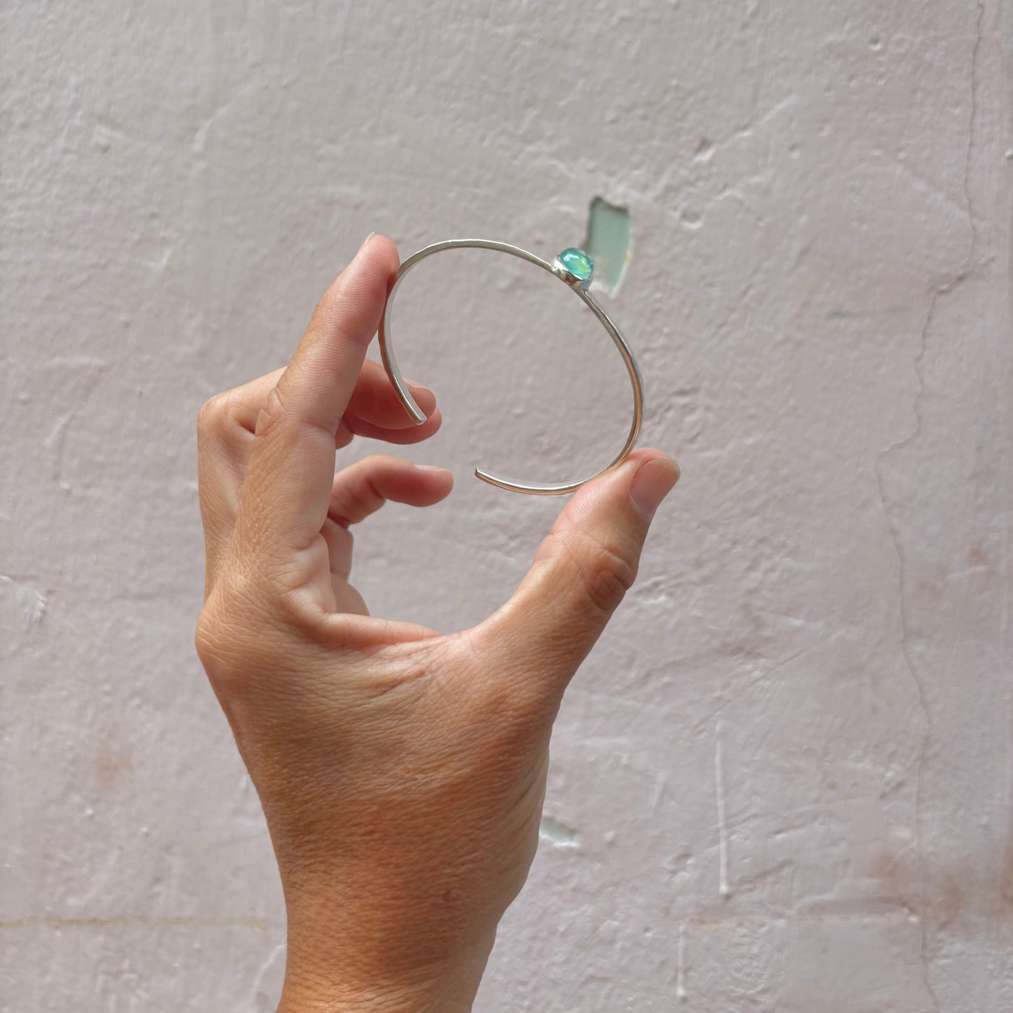 Pulsera ópalo andino | plata