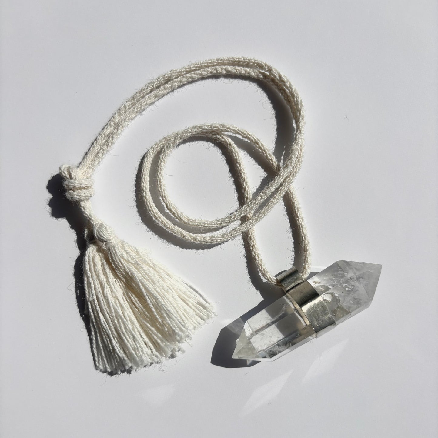 Collar cuarzo cristal - doble punta