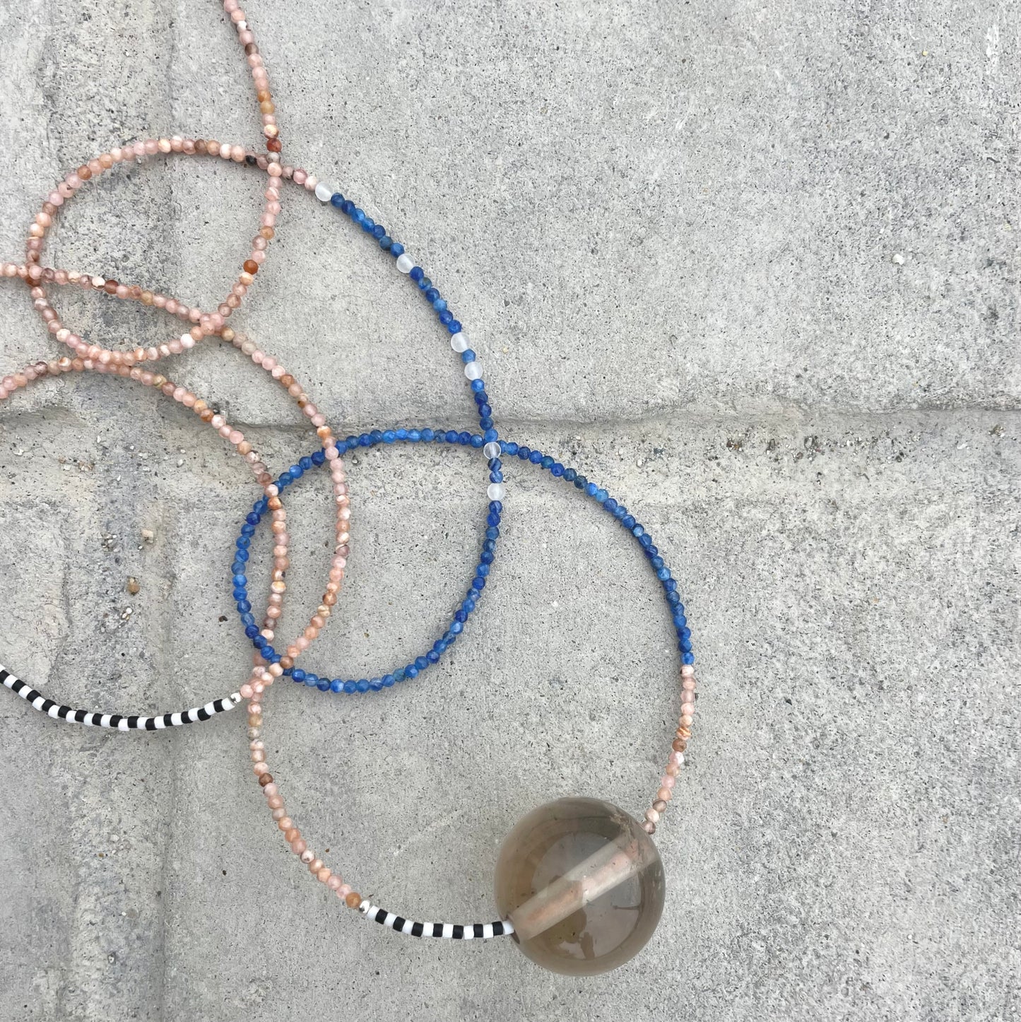 Collar | largo de cristales (sr)