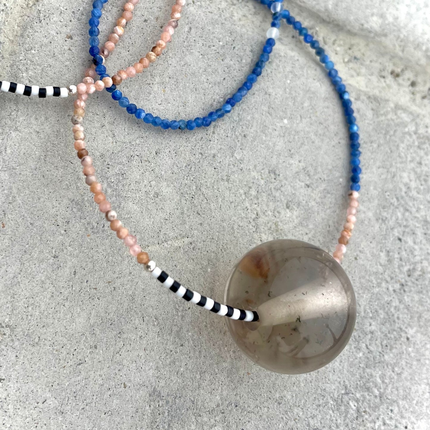 Collar | largo de cristales (sr)