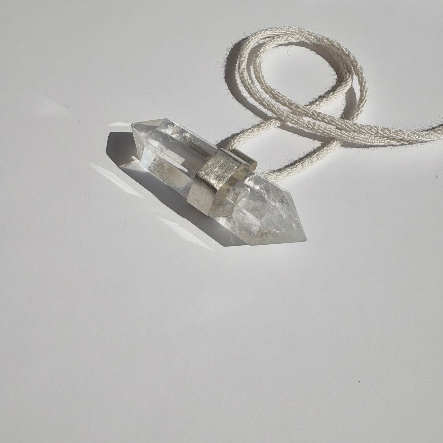 Collar cuarzo cristal - doble punta