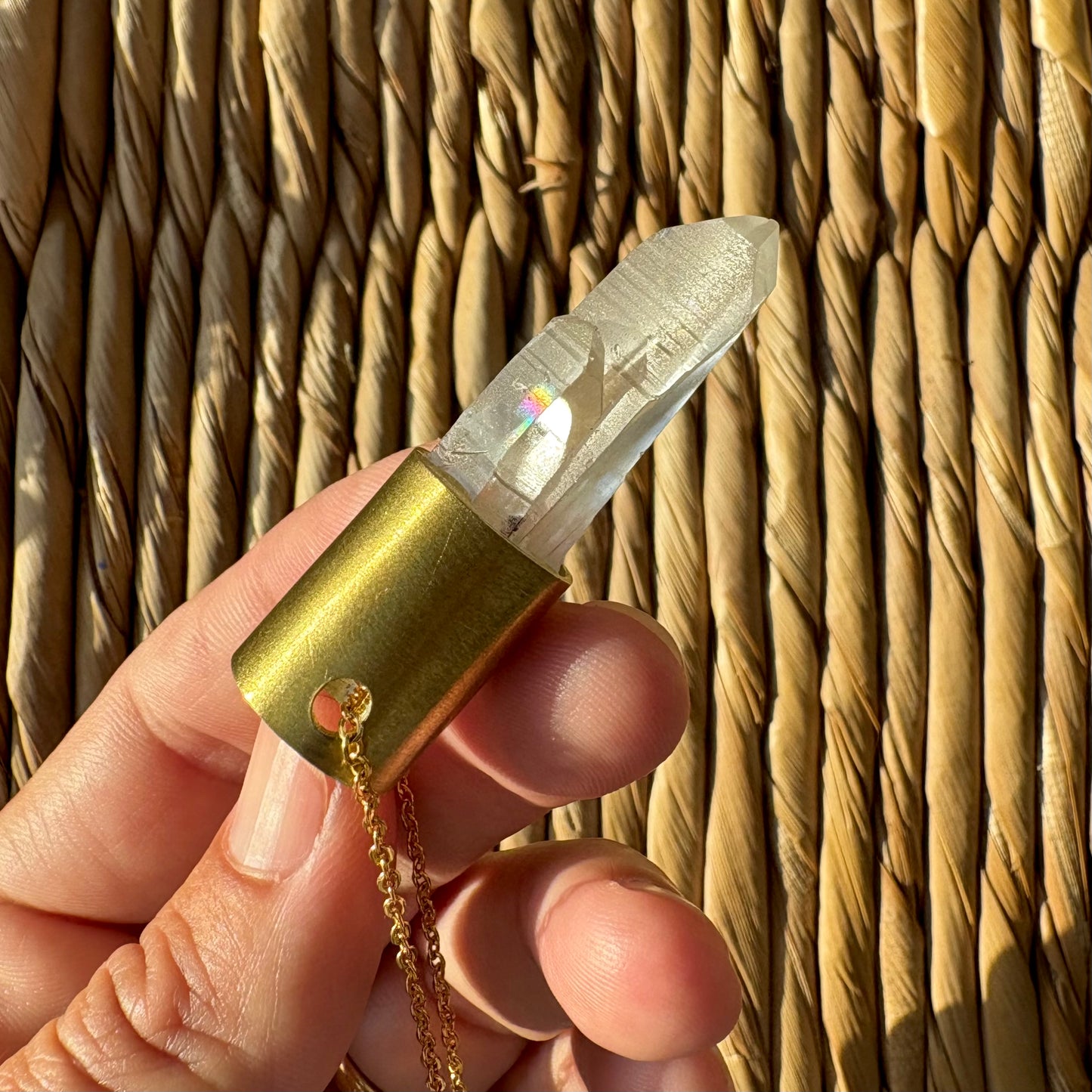 Collar cuarzo cristal