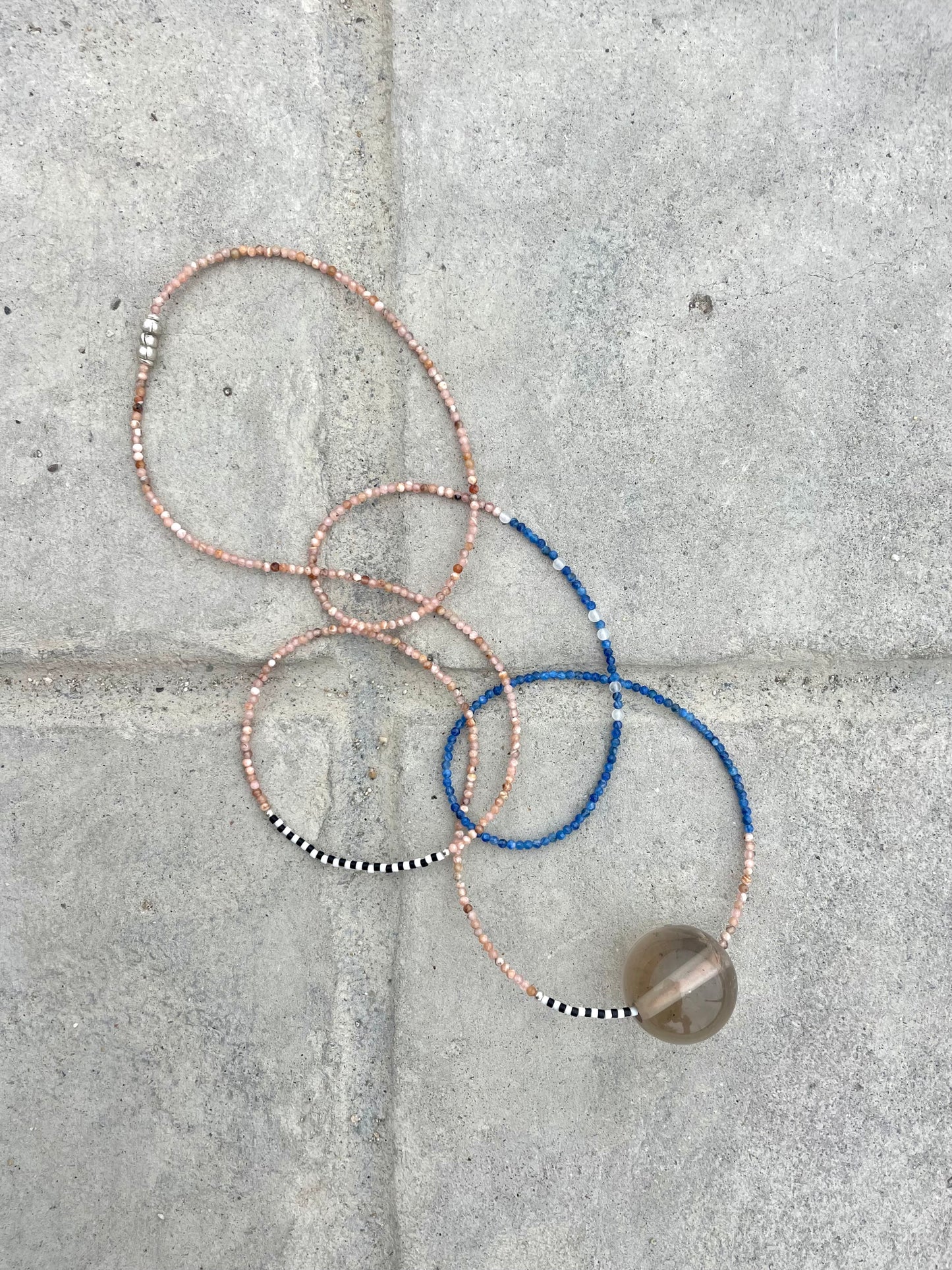 Collar | largo de cristales (sr)